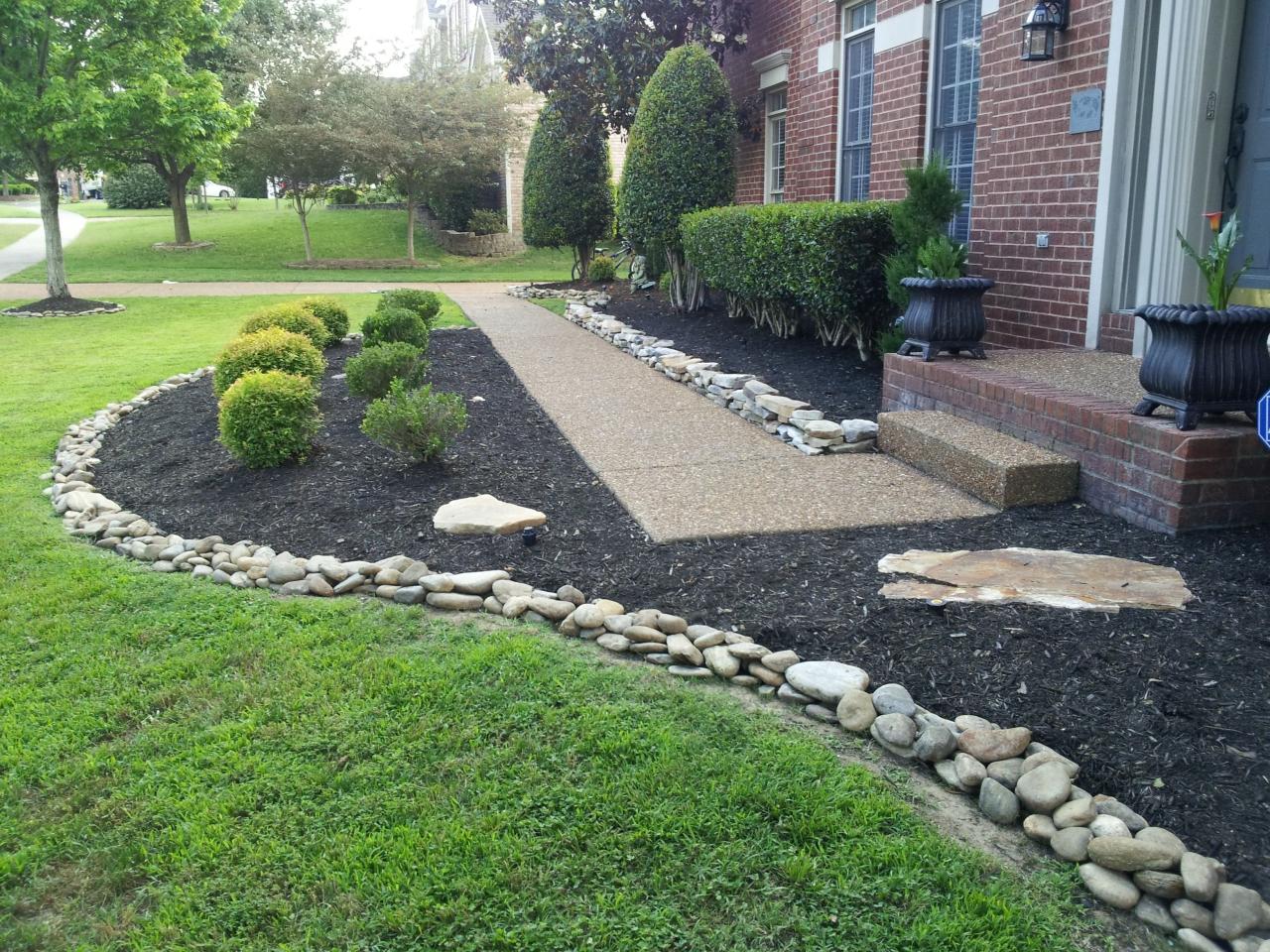 Decorative stones for landscaping