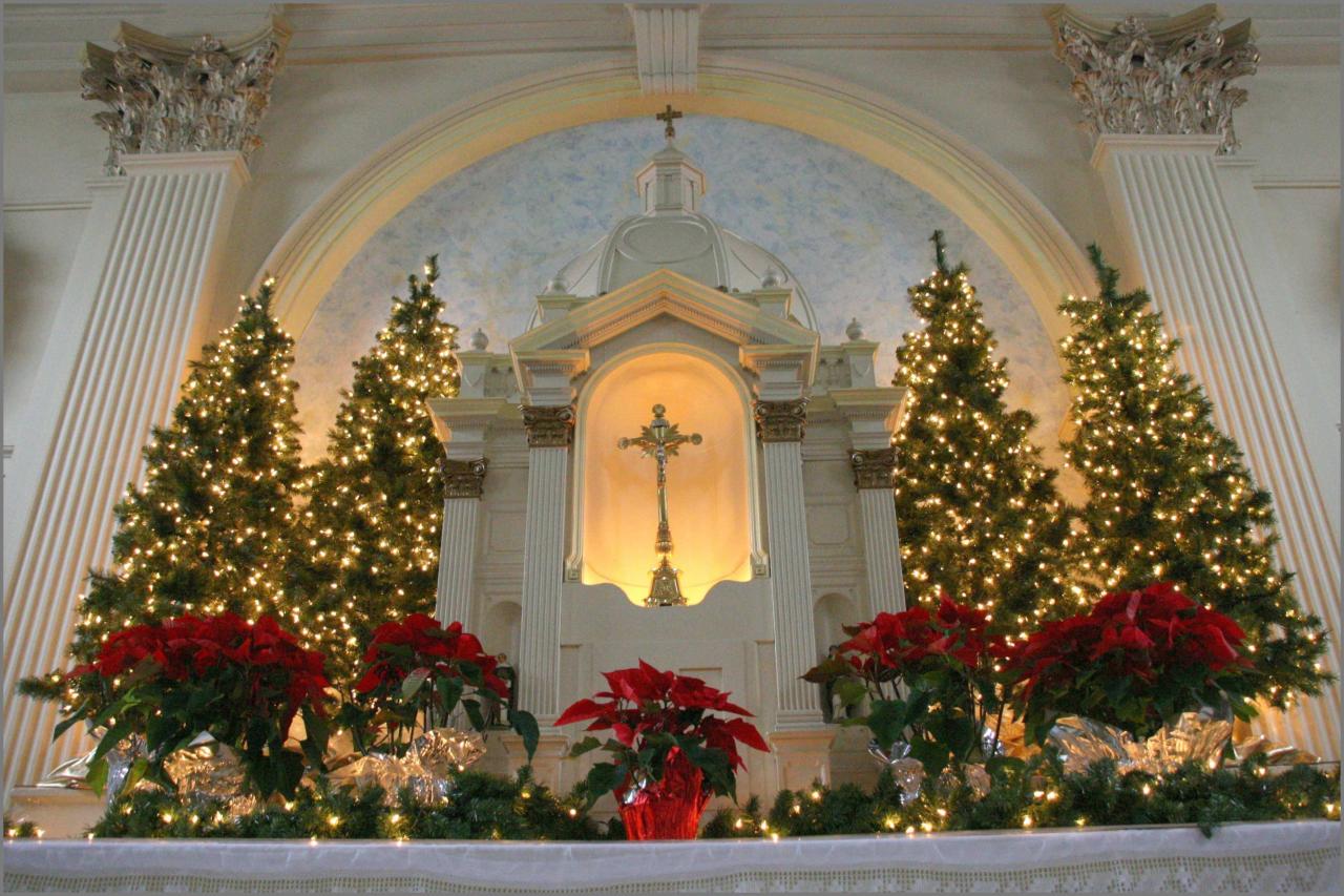 Christmas decor church