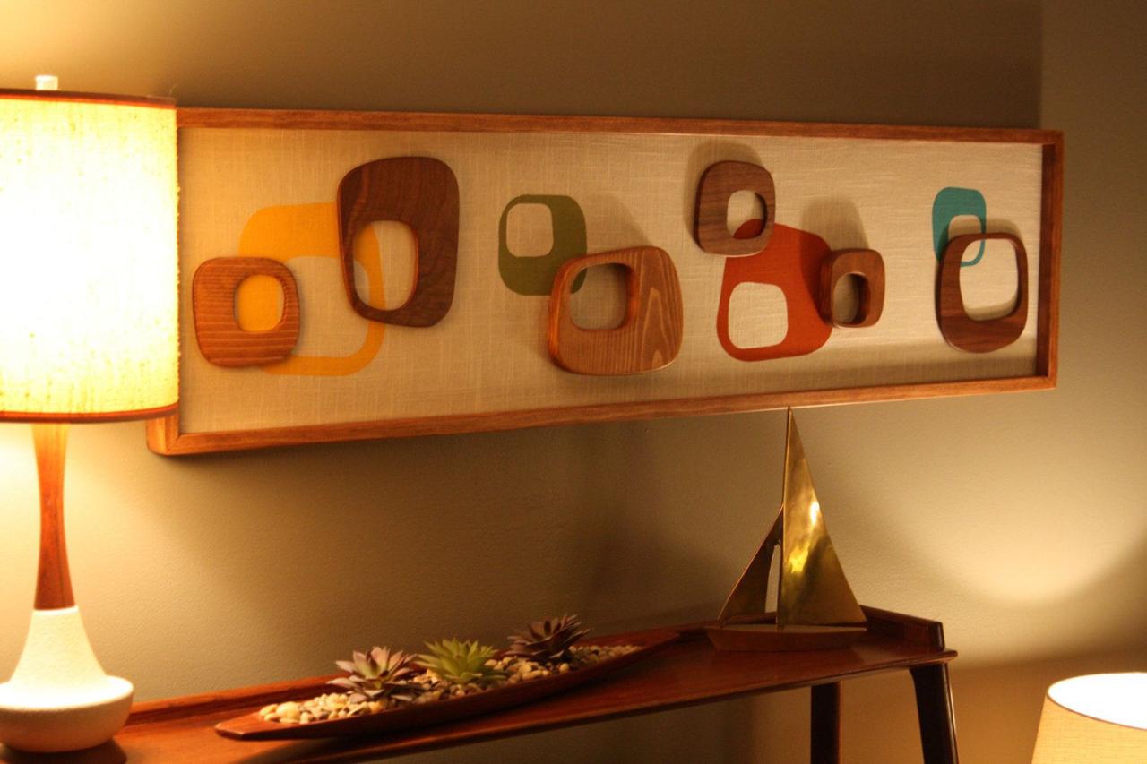 Mid century modern wall decor