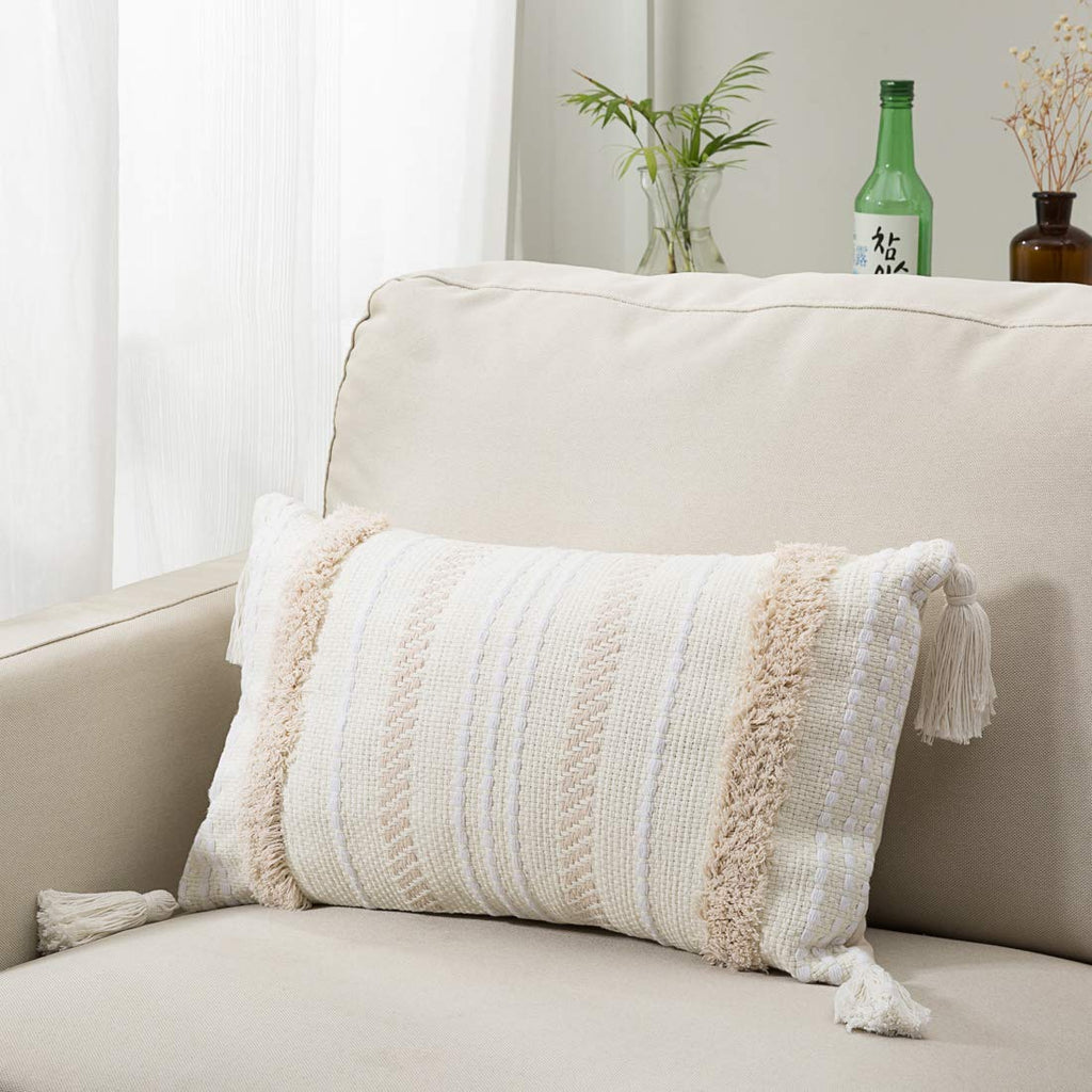 Neutral decorative pillows