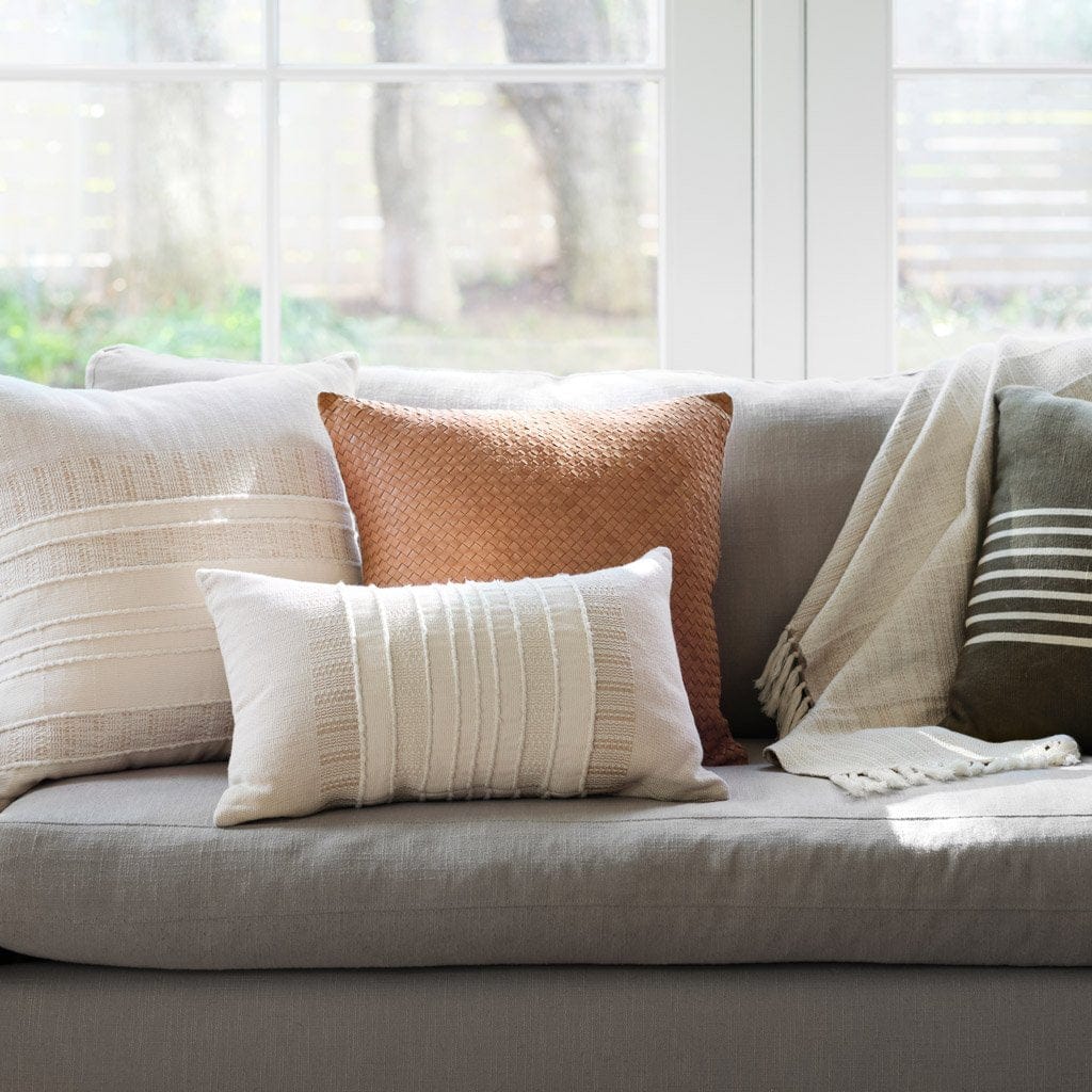 Neutral decorative pillows