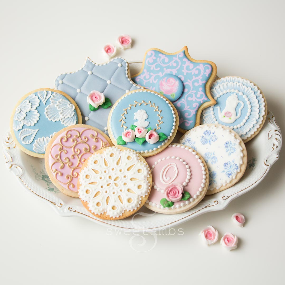 Cookie decorating classes cookies class sweetambs icing spiegel amber events royal sugar lace brush embroidery hand day recipe york article