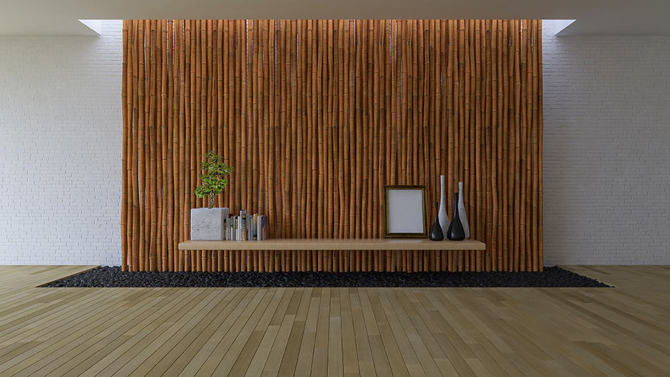 Bamboo wall decor