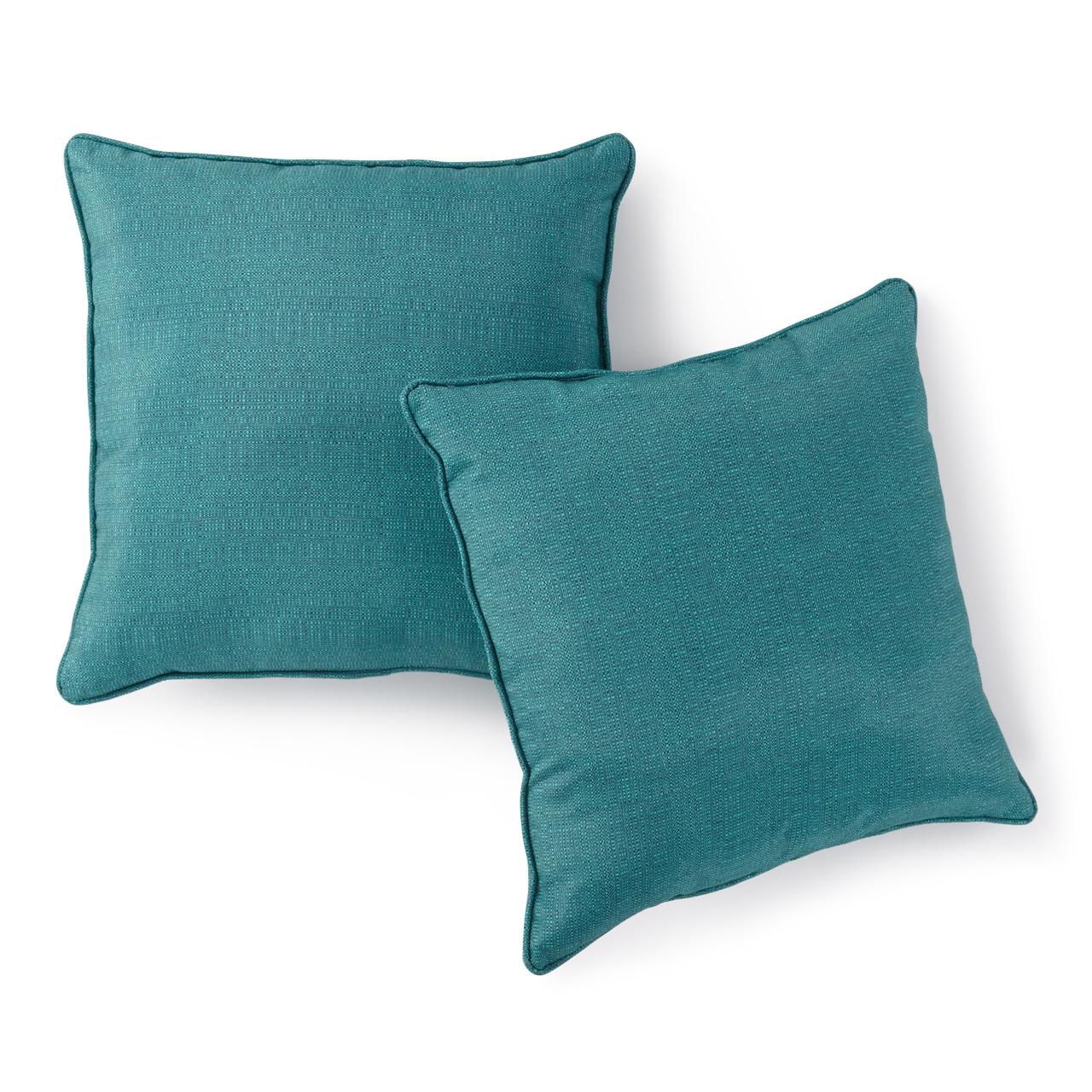 Teal decorative pillows