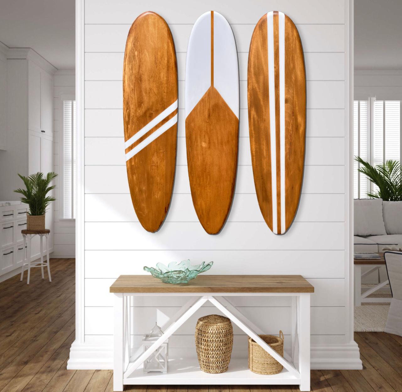 Surf board decoration wall